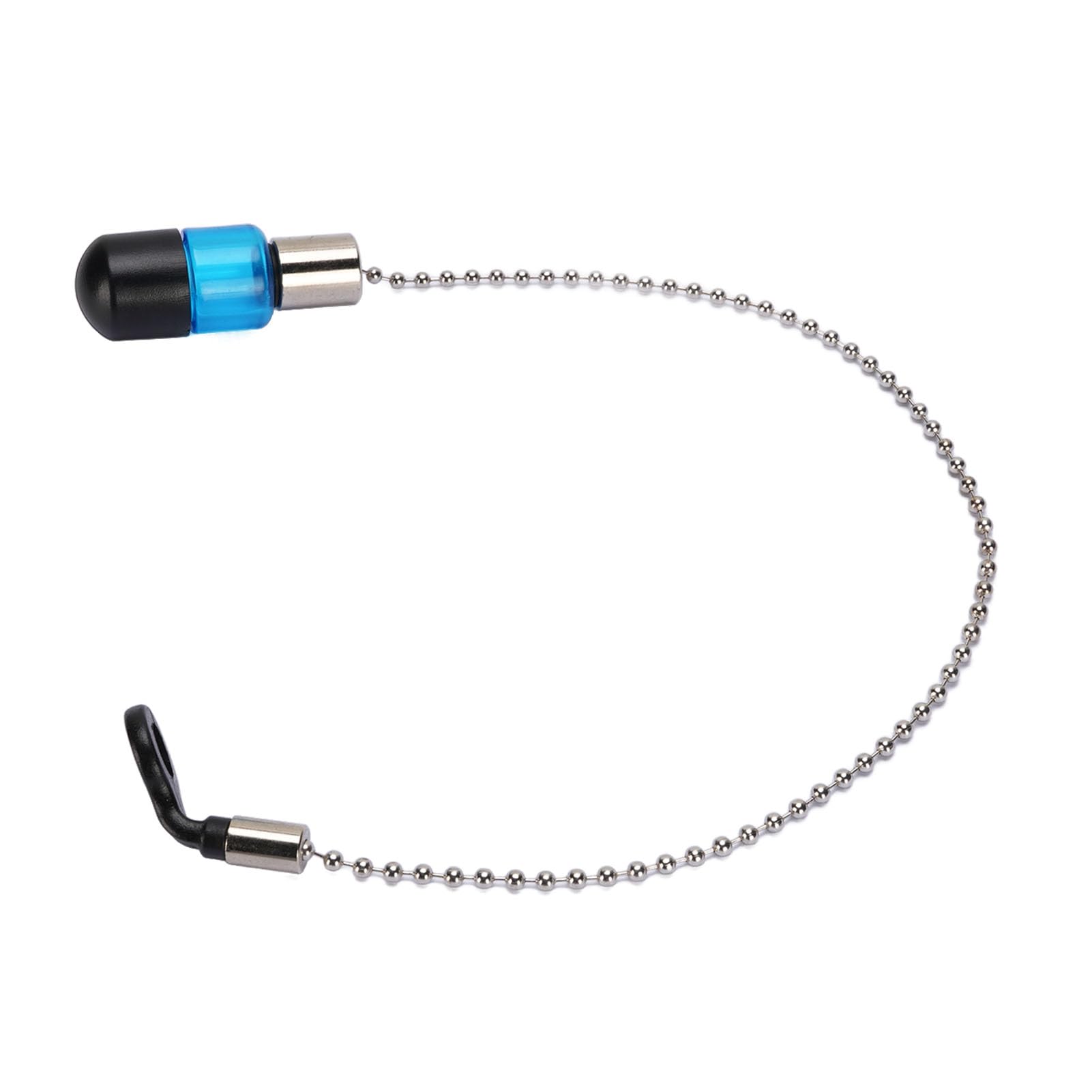 3PCS Fishing Bite Alarm, Carp Fishing Chains Alarms Bobbins Hangers Alerter Tackle Green with Phosphor for Fishing (Blue)