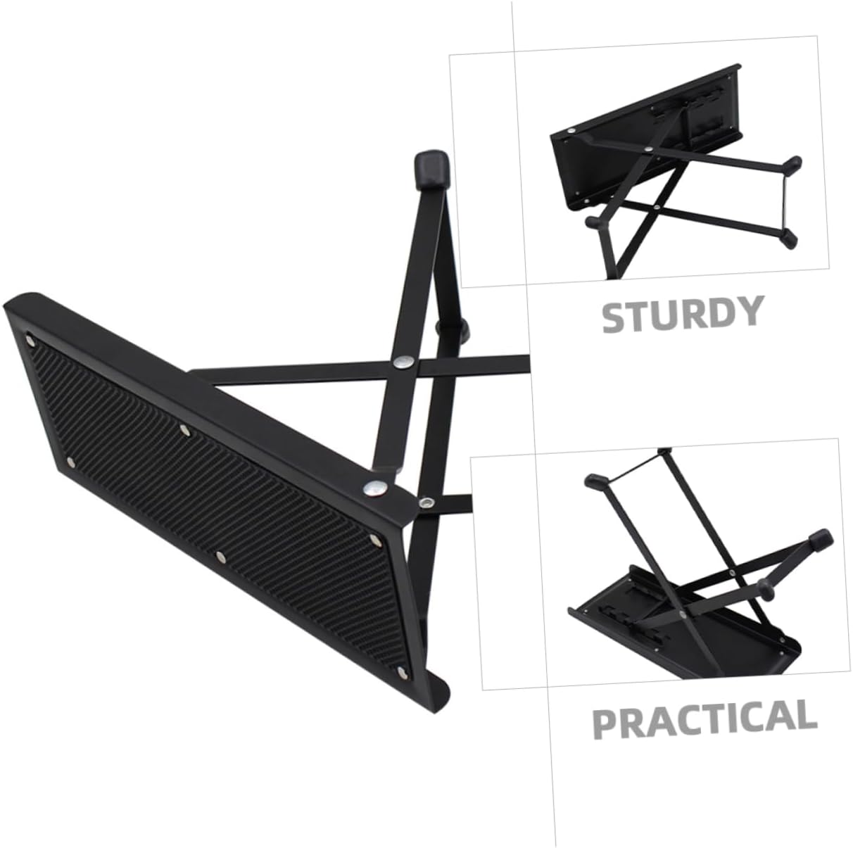 Portable Guitar Footstool Ottoman Comfortable Guitar Foot Rest Guitarist Foot Stool for Practice Performance