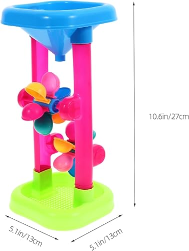 Miniatura 2 de Alipis Juguete de playa de reloj de arena, rueda de arena para playa, arena y playa para niños que fluye arena y agua playa reloj de arena embudo de