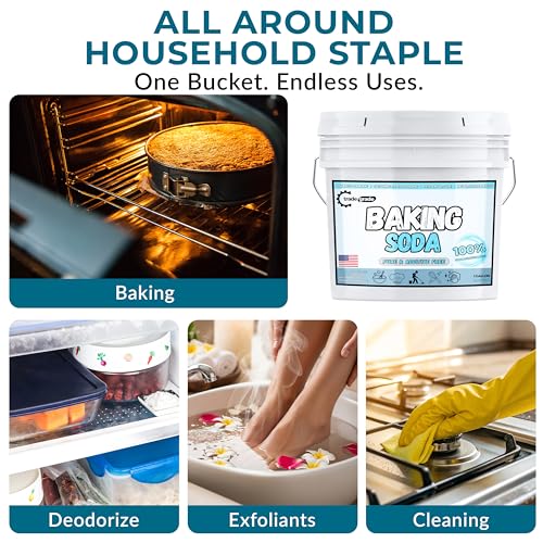 TradeGrade Pure Baking Soda Powder (1 Gallon) Food-Grade Sodium Bicarbonate Powder for Cooking, Cleaning & Deodorizing - Thumbnail 4