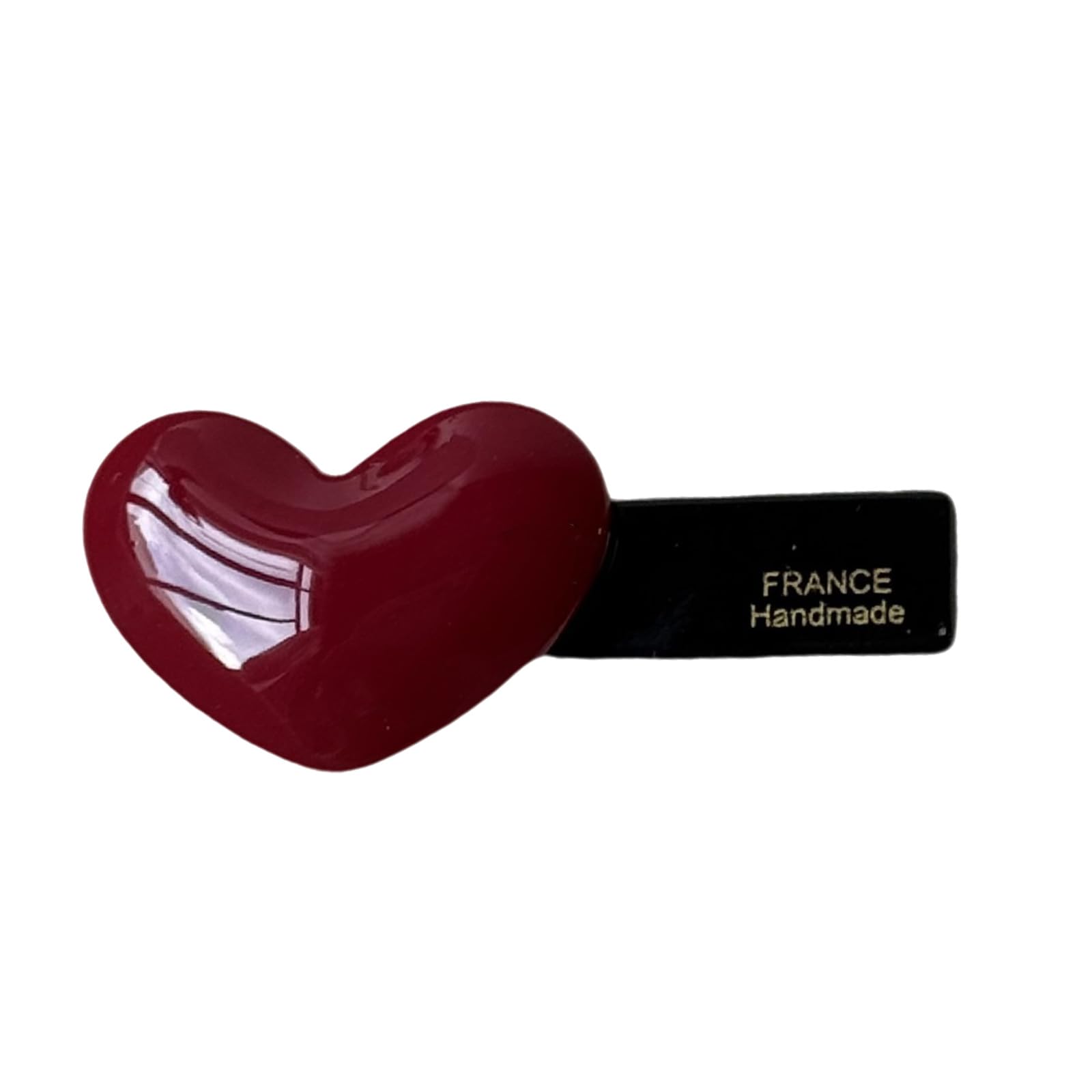 MICFENY Love Heart Shape Barrette Side Bangs Hair Clip Acetate NonSlip Design Hairpin For Women Teens Daily Hair Styling Tool