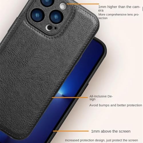 Coque cuir iPhone 16 Pro marron anti rayure antichoc fine solide élégante