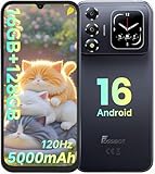 FOSSIBOT S7 Android 16 Cell Phone(2026), 16GB+128GB/2TB Unlocked Phone, 6.9" Display 120Hz Dual-Screen Smartphones, 5000mAh Battery 4G Dual Sim Mobile Phones, Gemini Al/GPS/Face ID (Black)