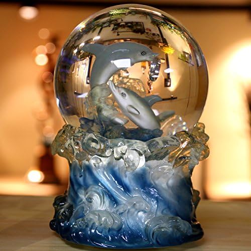 A couple of dolphin crystal ball music box music box advertising creative birthday gift bestie girl friend wife