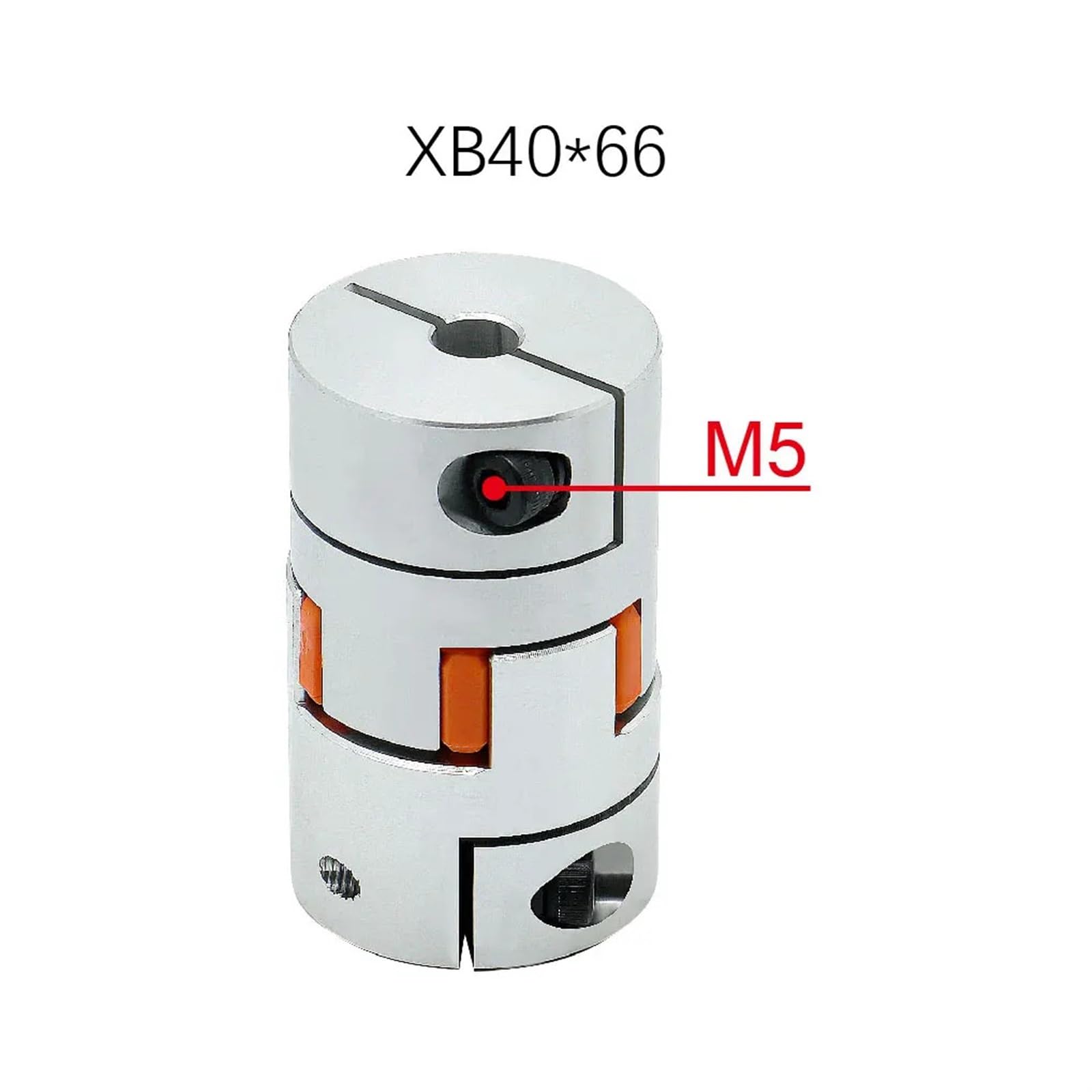 Acoplador LF de tres mandíbulas D40L66, conector de Motor paso a paso de eje Flexible de ciruela de aluminio CNC 8/10/12/12, 7/14/16/20/22mm, 1 Uds.(10x22)