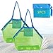 Groß Sandspielzeug Netztasche, 2 Stück Mesh Strandtasche, Strandspielzeug Tasche, Strandspielzeug sandspielzeug Tasche, Mesh Beach Bag, Aufbewahrung Netz Tasche für Strandspielzeuge