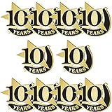 10 Years Award Pin, 10 Years Of Service Pins, Sold In Packs Of 10