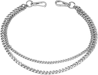 Its 4 You® Gothik Punk Pant Chain, Hip Hop Pocket Jean Chain, Two Layer Waist Jewellery | Stainless Steel Silver | Jean Ac...
