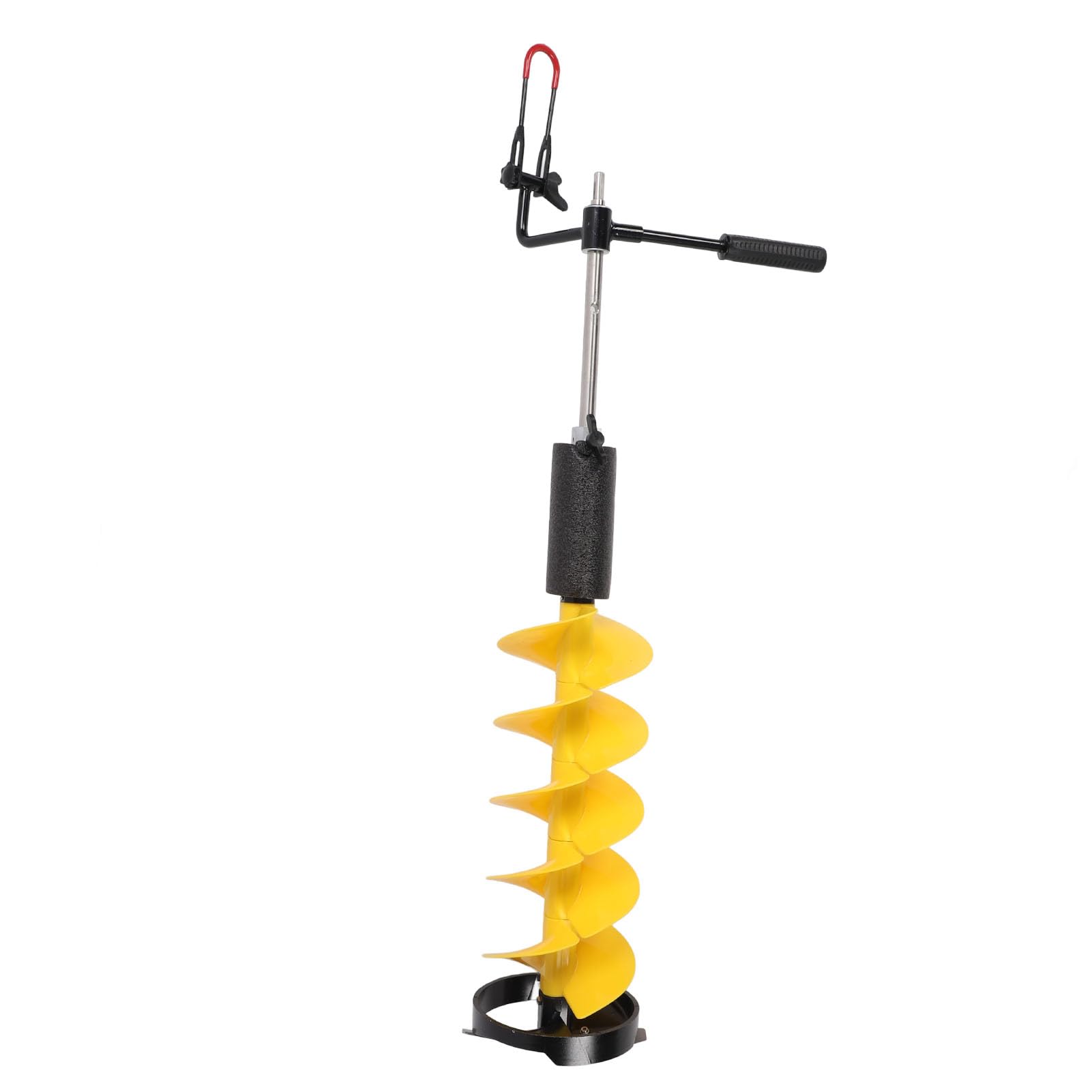 Sxhlseller Wiertło Nylonowe do Lodu, 8 Cali z Prętem Przedłużającym o Długości 70 Cm, do Głębokich Otworów.Pływający Zasilacz Elektryczny, Osłona Ostrza i Uchwyt - Narzędzie Zimowego