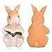 Enchanting Solar - Powered Reading Rabbit Garden Light - Weatherproof Resin, Evening Illumination