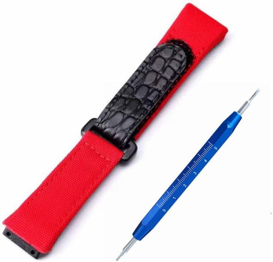Kevisae 25mm Nylon Watch Band/Canvas Watch Strap Compatible with Richard Mille RM50/53 Watch strap- Richard Mille Watch Band Strap
