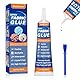Soodyoow Textile Adhesiv, 60ML Fabric Adhesive Waschmaschinenfester Bügelfester Stoffkleber für Stoffe, Baumwolle, Leder, Jeans, Permanenter Textil-Kleber zum Stoff Kleben Statt Nähen