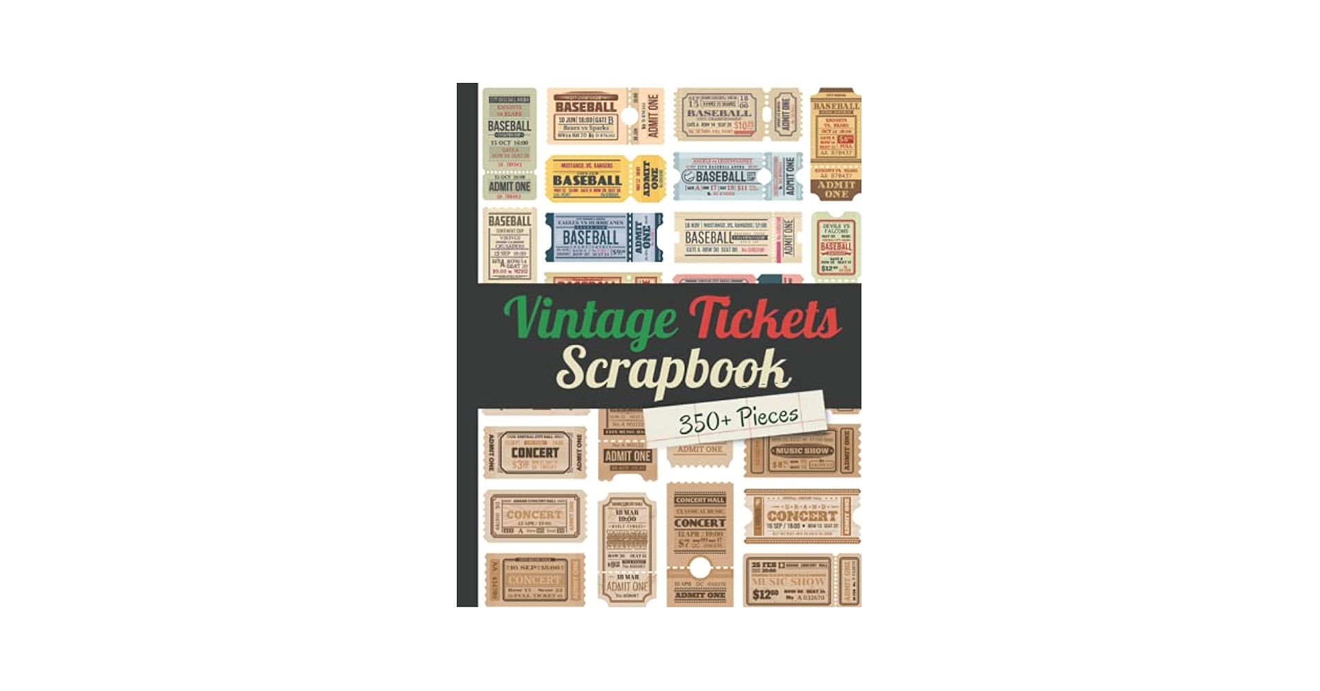 Amazon.com: Vintage Tickets Scrapbook (350+ Pieces): One