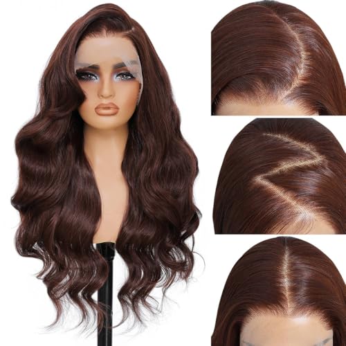 Sheshakewave Synthetic 13x6 Body Wave Lace Front Wigs Pre Plucked