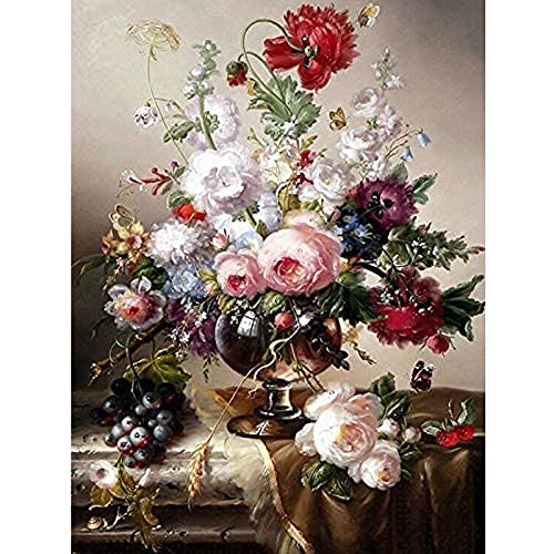 5D Diamond Painting kit,kit completo di diamanti con strumenti di aggiornamento,Pittura Diamante Pieno di Numero,Quadri con Perline,DIY Pittura di Diamante for home Wall Decor 30 x 40 cm (Color-C)