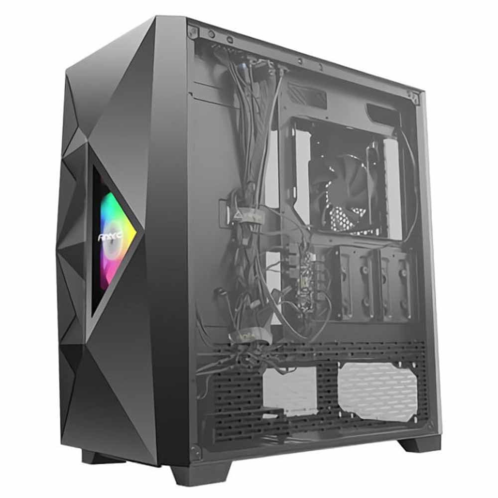 Antec Boîtier Moyen Tour ATX Dark Fleet DF800 Flux RGB avec Panneau Vitré, Noir 0-761345-80081-5