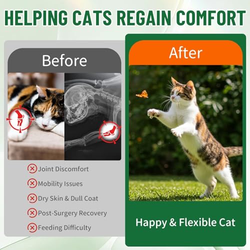 VICSOM Liquid Collagen for Cats, Cat Joint Supplement Drops, Joint & Coat | With Bovine Collagen, Biotin, Vitamin C & Hyaluronic Acid for Joint Mobility, Skin & Coat Support in Chicken-Flavored Drops. - Image 6