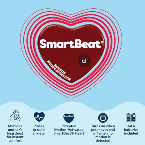 Snuggle Puppy Junior Heartbeat Puppy Toy - Heartbeat Puppy for Dogs - Pet Anxiety Relief and Calming Aid - Comfort Dog Toy - Behavioral Training and Sleep Aid Cuddle Buddy - Biscuit