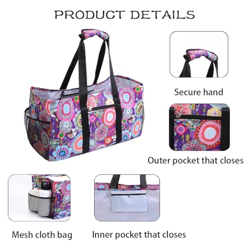 Sac de courses réutilisable et pliable avec poignées ergonomiques renforcées