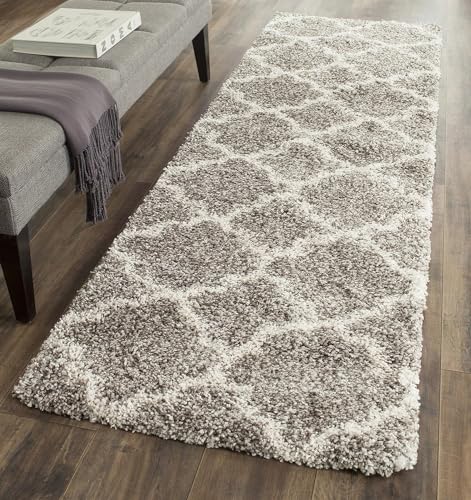 Image of 1.5x3 feet Soft Runner Rug for Living Room and Bedroom, Modern Indoor Floor Carpet with Non-Slip Backing, Comfortable Decorative Home Decor Rug, Easy Clean & Durable- (Grey M II, Rectangular)