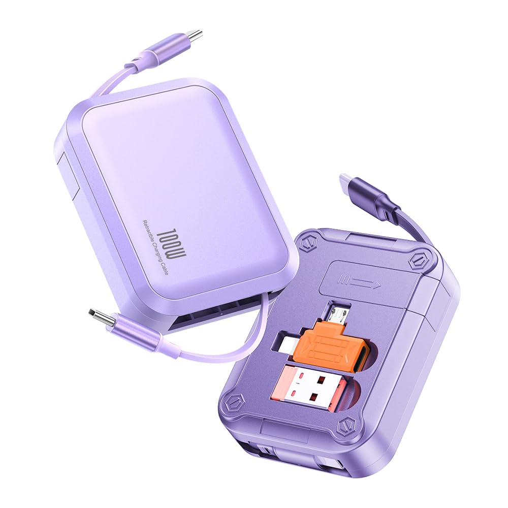 Amazon.co.jp: CHUDA USBケーブル 5in1 長さ1m 巻き取り式