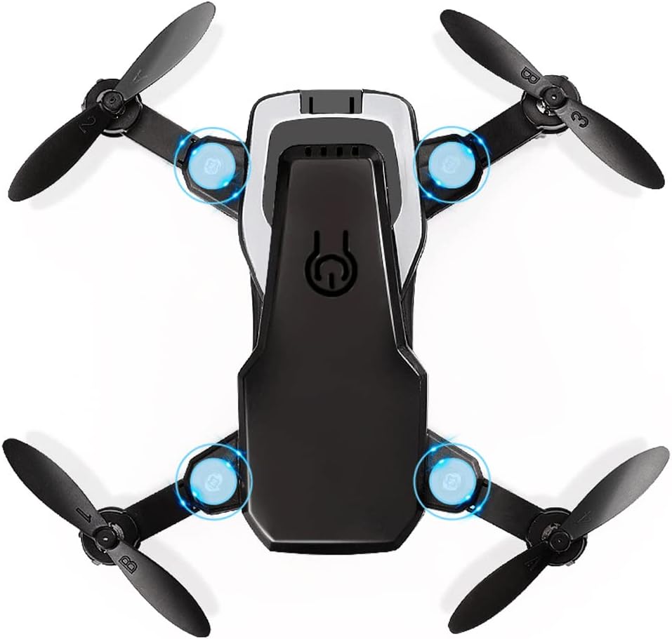 Brushed RC Drone with 4K 2.0MP Camera Aerial Multi-Rotor Quadcopter with Altitude Hold Headless Mode One-Click Rollover One Key Return 2 Batteries