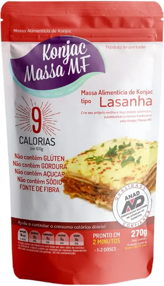 Kit 6X: Massa Konjac Tipo Lasanha 270g