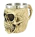 Creepy Human Skull Tankard Stein Drinking Vessel Goth