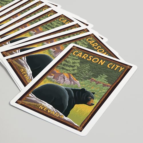 Lantern Press Carson City, Nevada, Naipes Póker 52 cartas miniatura 5