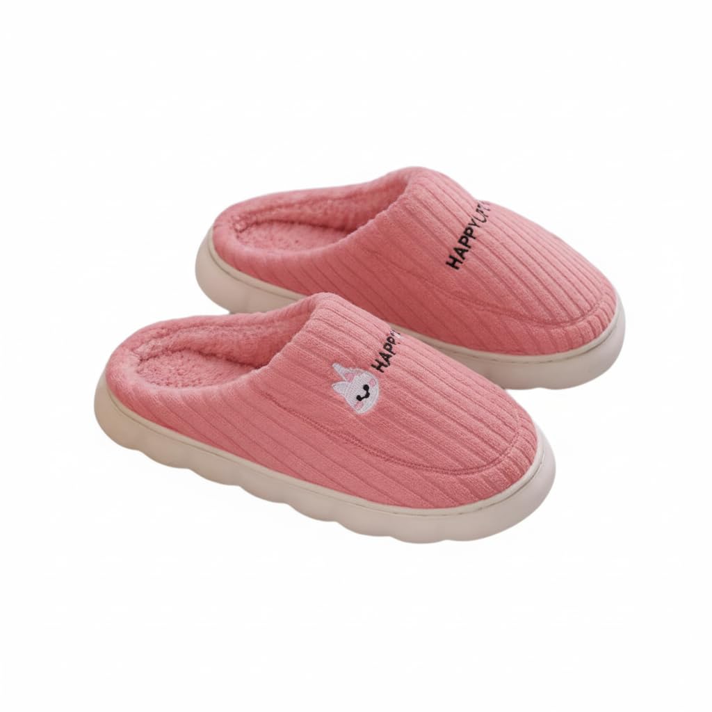 Winter Warm Fluffy Slippers for Men & Women | Soft Plush Anti-Slip Indoor Carpet & Room Sliders | Stylish Unisex House Footwear-image-22