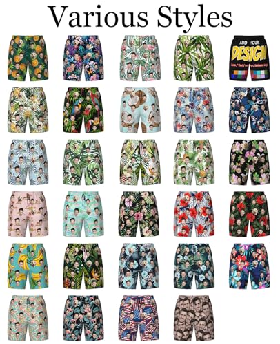 Custom Swim Trunks Men with Face Custom Board Shorts Personalized Shorts Beach Shorts Summer Swimwear Photo Gifts2