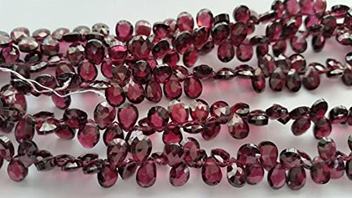 Garnet Faceted Pear briolette pour créer vos propres bijoux bohèmes et élégants