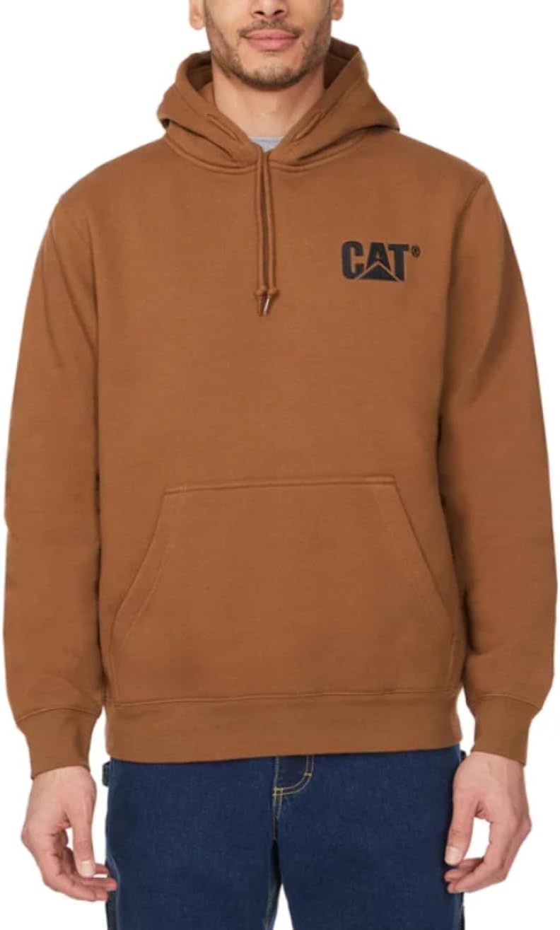 CAT Caterpillar Men's Trademark Hoodies with Embroidered Front Logo