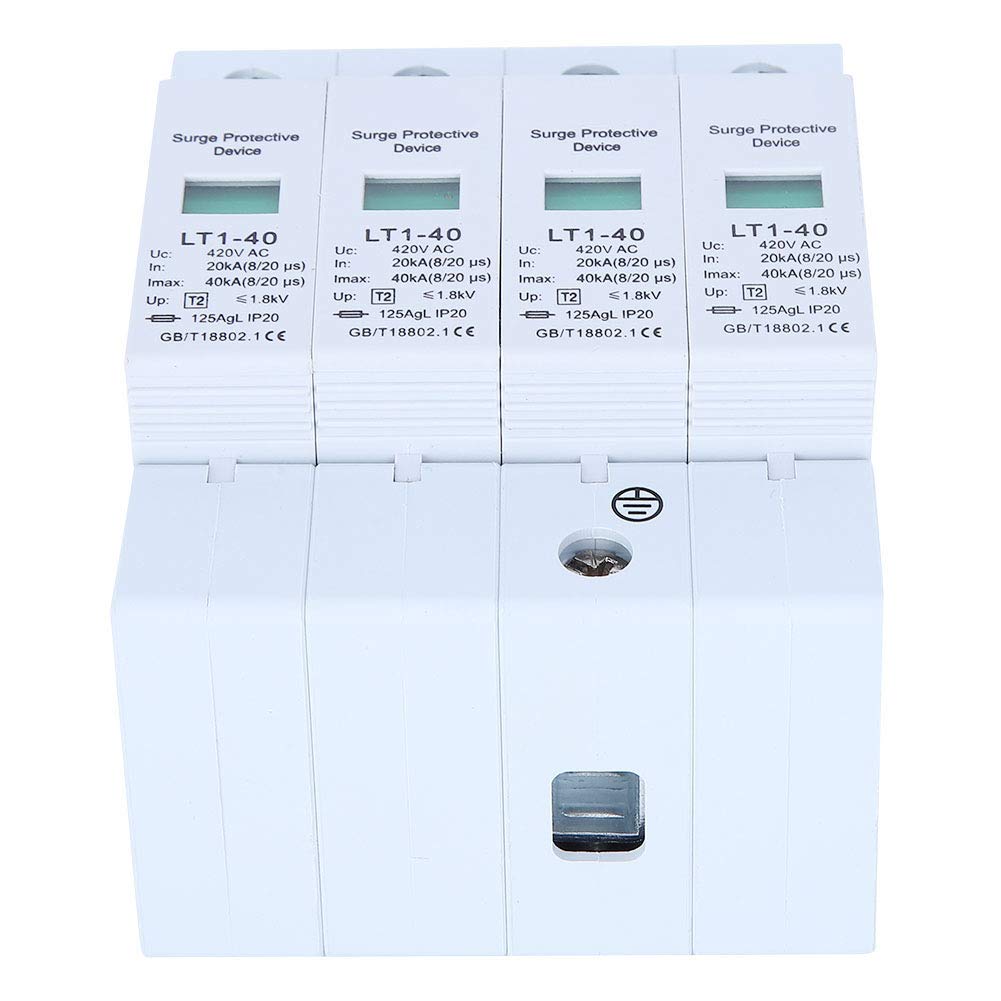 Protezione Sovratensione 4P 40KA, Scaricatore Bassa Tensione, Guida DIN LT1-40, Tipo Soffiante Magnetico