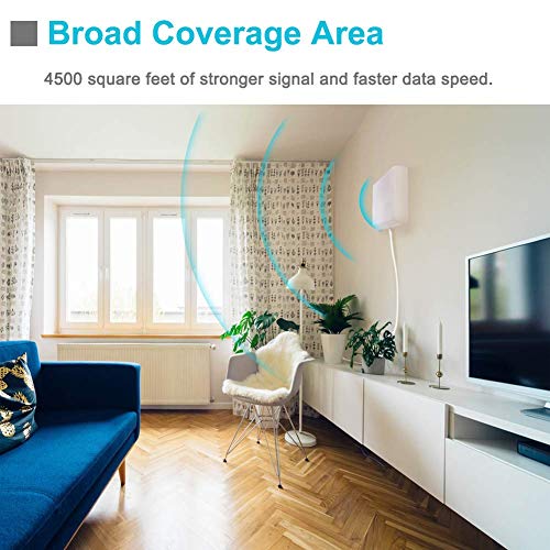 Cell Phone Signal Booster for Home and Office - 850MHz Band 5 GSM 3G Cellular Repeater with Directional Panel/Yagi Antennas - Boost Voice, Text Up to 4,500 Sq Ft Area