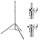 K&F CONCEPT Stainless Steel Light Stand 9.2ft/2.8m, Spring Cushioned | Heavy Duty Photography Tripod Stand with 1/4" to 3/8"