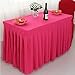 Produktbild CLOTHES UK- Hotel Meeting Room Polyester Tischdecke Tisch Rock Ausstellung Aktivität Multicolor Tuch Rechteck Tisch decken Tischdecke (Farbe : Pink, größe : 80x120x75cm)
