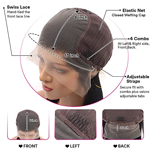 13X6 Lace Front Wigs Human Hair 180 Density Body Wave Hd Lace Frontal Wig Pre Plucked Brazilian Human Hair Wigs For Black Women Natural Hairline Glueless Human Hair Wigs With Baby Hair 20Inch #TOP4