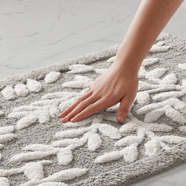 Madison Park Serene Tufted Textured Cotton Bath Rug, 21 x 34, Grey - image 8