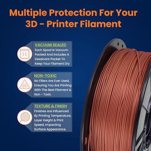 Image of 3D-Fuel Tough Pro PLA+ Filament for 3D Printing, Made in, Metallic Copper