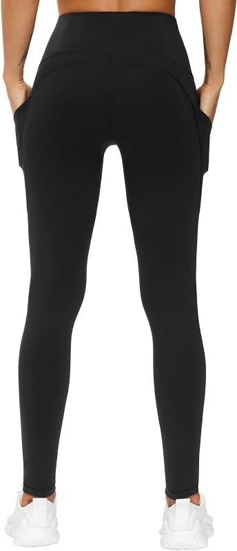 THE GYM PEOPLE Women's Thick High Waist Yoga Pants Workout Leggings Black image 3