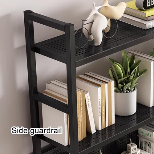 Panneau perforé avec étagère de rangement bureau murale modulable noire - 5