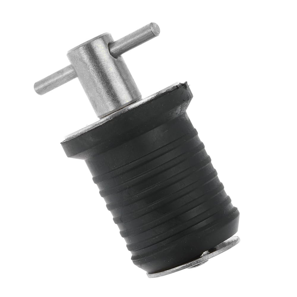 Tappo di scarico per imbarcazione marina con manico a T, tappo di scarico in acciaio inox, tappi in gomma intrecciati, accessori per barche per fori da 32 mm