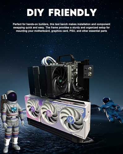 Banco de pruebas para PC ITX/ATX/MATX/EATX, chasis abierto para refrigeración por aire o líquida, soporte para motherboard, kit DIY miniatura 5