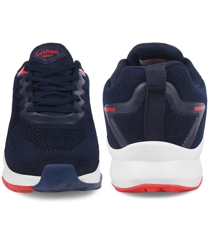 Image of Lakhani aashirwad Men's Sports Shoes | Lightweight Breathable Running Shoes for Men | Flynet Upper, Phylon Sole | Flexible, Comfortable Lace-Up Athletic Shoes