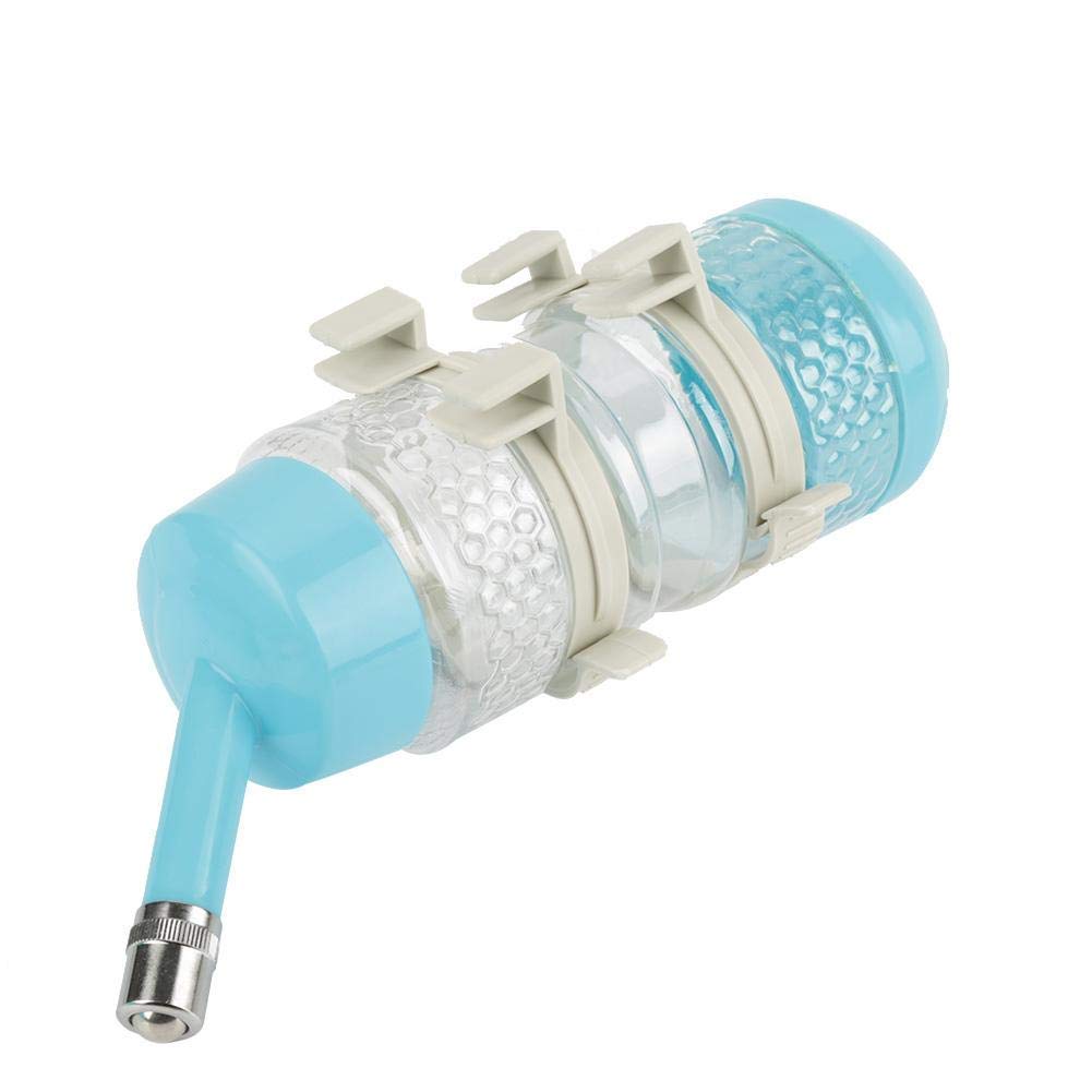 Fditt Ciotola per Acqua per Cani, erogatore Automatico Regolabile in Altezza per Cane(Blue)