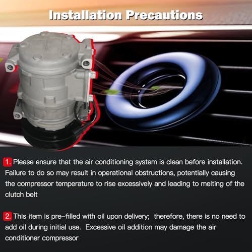 Image of cciyu Air Conditioning Compressor Compatible for Jeep Grand Cherokee