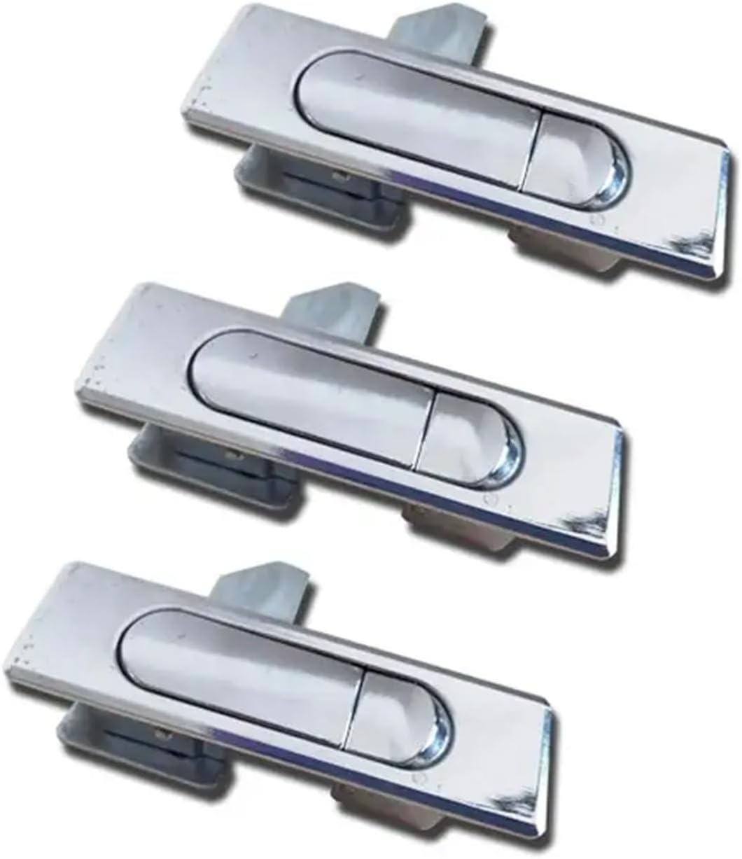 509-1 509-2 Zinc Alloy Door Lock Steel Cabinet 3Set(3Sets-bright-509-2)