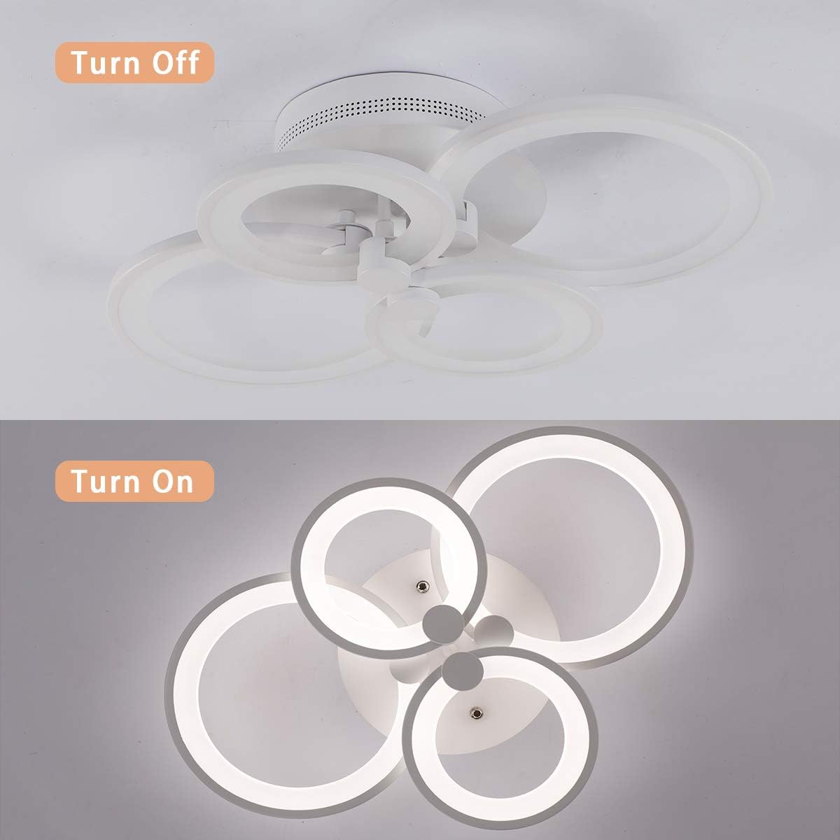 Flаѕh Dеаlѕ - 80% оƒƒ Ganeed Modern Ceiling Light,Metal Acrylic LED Flush Mount Ceiling Light Fixtures,36W LED Chandelier Light Fixture for Living Room Kitchen Bedroom Dinner Room,Cool White 6500K Buу 1 gеt 1 Ganeed Modern Ceiling Light,Metal Acrylic LED Flush Mount Ceiling Light Fixtures,36W LED Chandelier Light Fixture for Living Room Kitchen Bedroom Dinner Room,Cool White 6500K