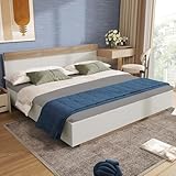 Struttura confortevole: crea una perfetta combinazione di modernità rustica e raffinatezza. L'altezza del comfort del letto consente di salire e scendere senza danneggiare la schiena. Alla testiera spaziosa, si può godere di accoglienti ore serali.